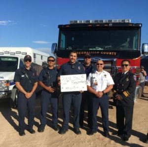 Burque Build first responders during the opening ceremony
